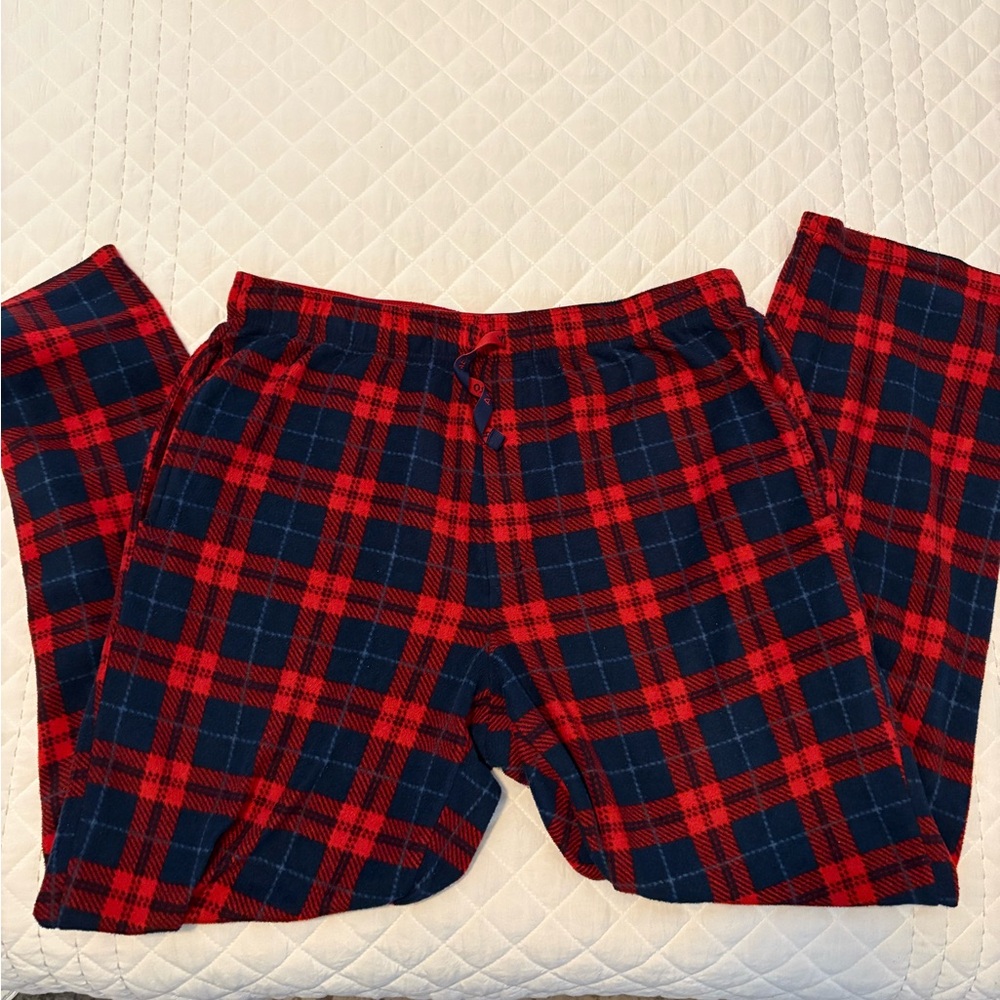 Aeropostale Red and Blue Plaid Flannel Pants
